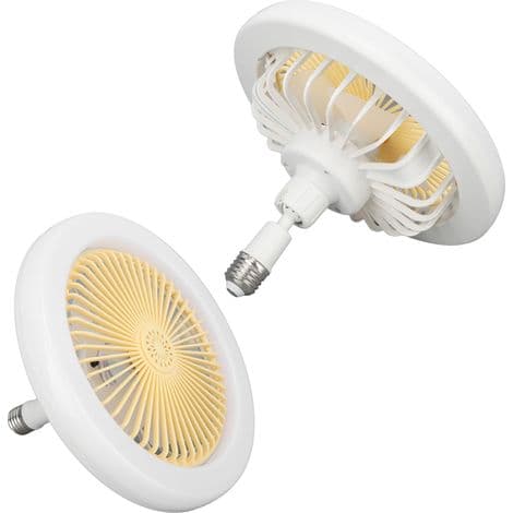 Stille 30W takvifte, 25 cm (9,8 tommer), med LED-belysning E27, 86-265V.