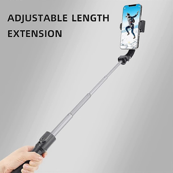 Gimbal Stabilisator til Smartphone med Udtrækkelig Selfie Stick Tripod, Trådløs