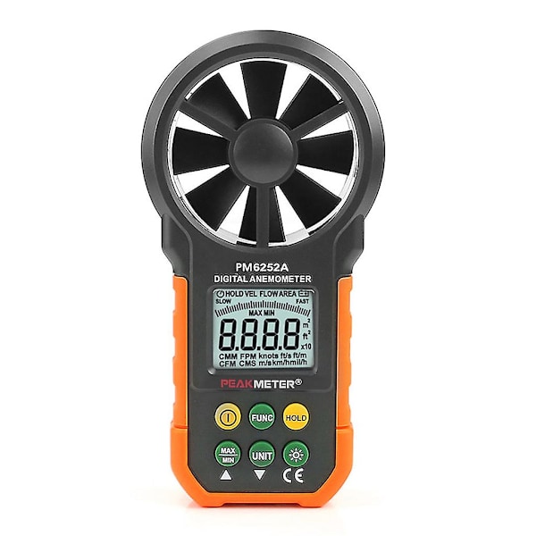 HYELEC MS6252A Digital lufthastigheds anemometer / Luftmængde / Luftstrømstestmåler