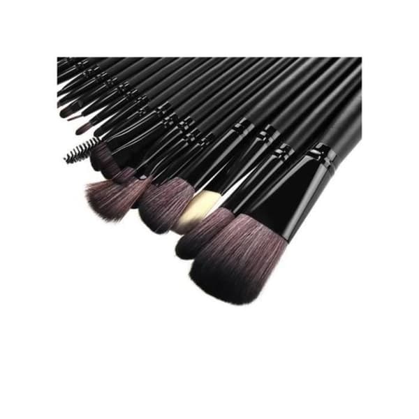 Sæt med 24 makeupbørster - Sort - GENERISK - Makeupbørster og tilbehør - Ny