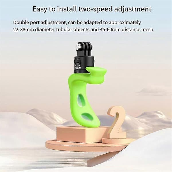 Actionkamerfäste Silikon Justerbart Mini Flexibelt Fäste för Actionkameratillbehör
