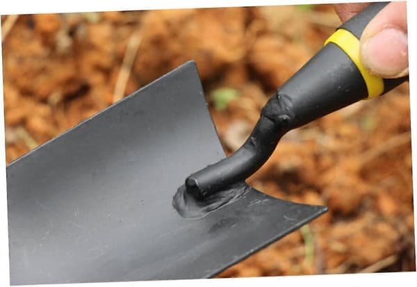 1 styck handspade trädgårdsspade trädgårdshandspackel liten spade svart