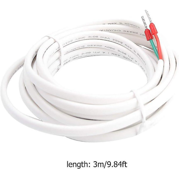 Golvtemperatursensor, golvvärmesensor temperaturprob, 3 meter golvtemperatursensor probkabel golvvärmetermostat Acc