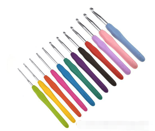 12 dele hæklenålesæt, hæklenål, 2/2,5/3/3,5/4/4,5/5/5,5/6/6,5/7/8 mm MultiColor