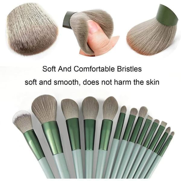 13 professionelle makeupbørster, makeupbørster til foundation, blush, concealer, øjenskygge