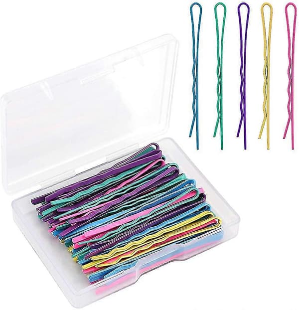 50 stk. Hårnåle sæt (lige Multicolor)