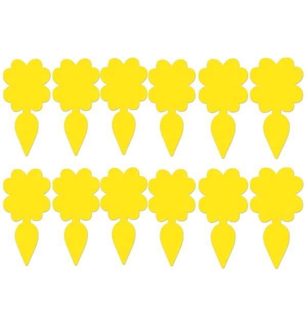 Klistret fælde til skadedyr på stueplanter Fluefanger 12-pak