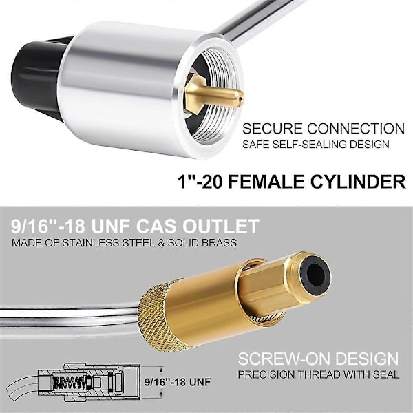 5430 Komfyr Trykkregulator Erstatningsdel for Propan Camping Grill/Komfyr Trykkregulator P