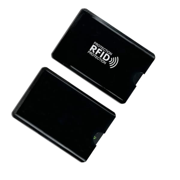 Korttikotelo RFID-suojauksella, 10 kpl musta