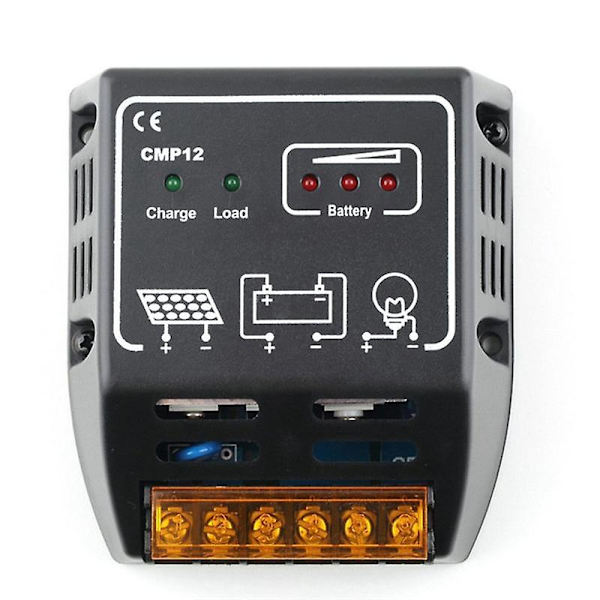 Solcelle-regulator Cmp12 20a 12v/24v Solenergisystem Overvåking Pv Pwm
