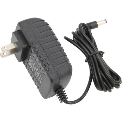 12V 1A AC-adapter med overbelastnings- og interferensbeskyttelse, 100-240V, amerikansk standardstik.