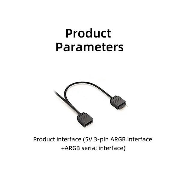ATX 24Pin ARGB -sovitin 90-muunnin 24PIN RGB -virtajohtosovitin 24PlN-emolevyn virtalähteelle