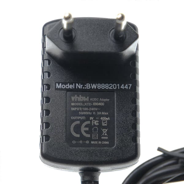 Erstatningsstrømforsyning til Compex SP-03E0900400-G 683020 Muskelstimulator TENS-enhed - 140 cm