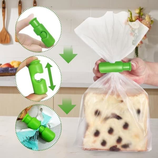 Påsklämmor - 6 st - Återanvändbara - Slitstark plast - Lätt att använda