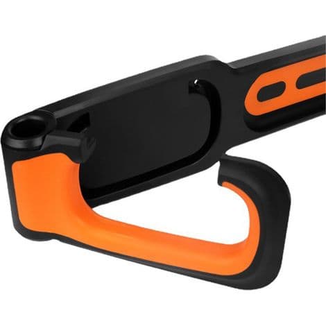 Lodret vægmonteret cykelholder, praktisk garageopbevaring, nem cykelmontering, sort og orange