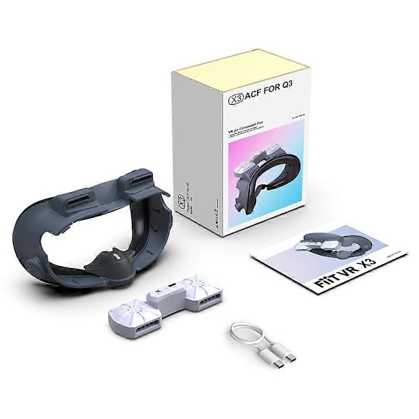 Type A FIIT VR X3 Luftcirkulations Ansigtspude Kompatibel med Meta Quest 3 Læder Skumpude