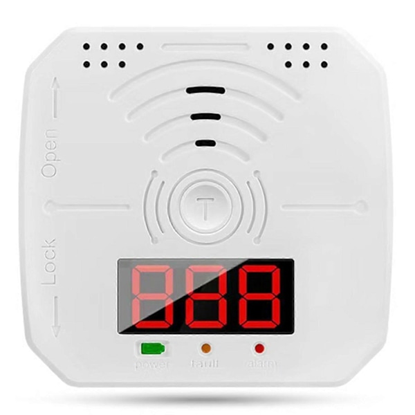 Kannettava CO-ilmaisin, hiilimonoksidihälytin, 85 dB:n hälytys, digitaalinen näyttö, matkailuauto, retkeily, kotikäyttö