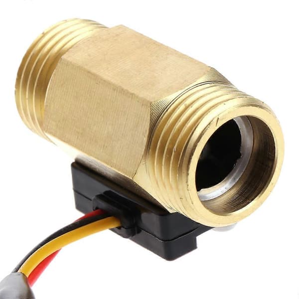 Flow Sensor G1/2'' Vandstrøm Hall Sensor Switch 1-25L/min Flowmåler