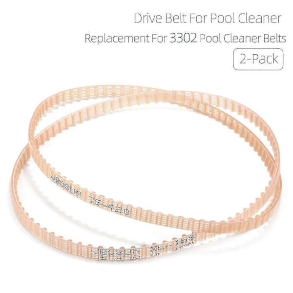 Ersättningsdrivremmar för poolrengöringsrobotar, Aquabot-delar 3302 A3302pk - 2-pack [xh]