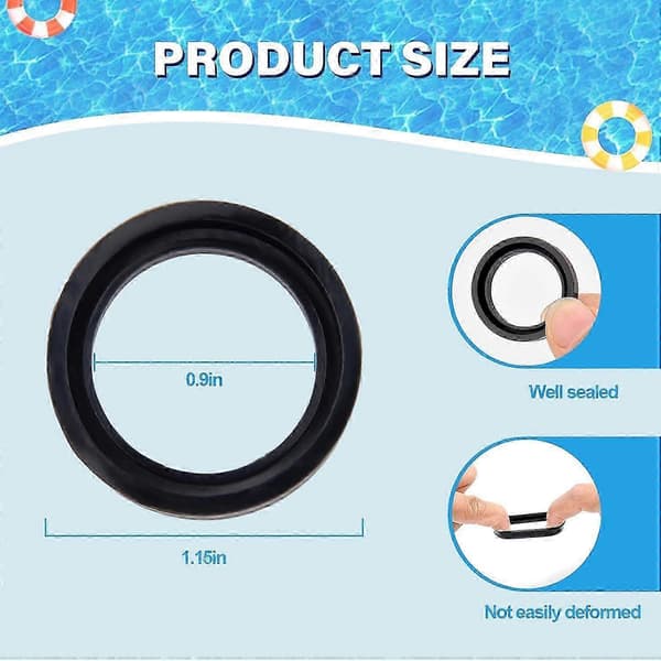 Intex Pure Spa Tiivistesarja – 2 KPL Sisääntulo-/Ulostuloaukon Silikonitiivisteet