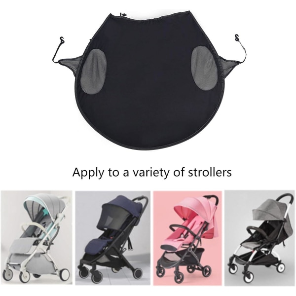 Universal cover för baby - Vindtätt markisparaply med solskydd för spädbarns sovvagnstillbehör
