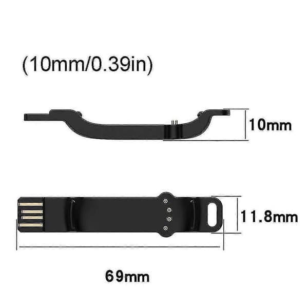 USB-laddningskabel för Polar Unite Smartwatch, icke-magnetisk laddningsdocka