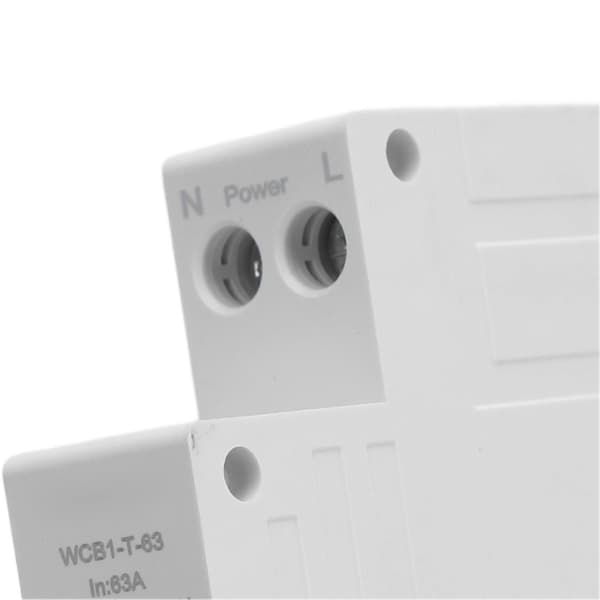 WiFi Strømbryter for Tuya APP DIN Skinne Montering Fjernkontroll Strømbryter Timer Bryter AC230V 63A