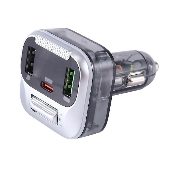 E75 Bil Bluetooth FM Transmitter USB Biloplader Biltilbehør Sort