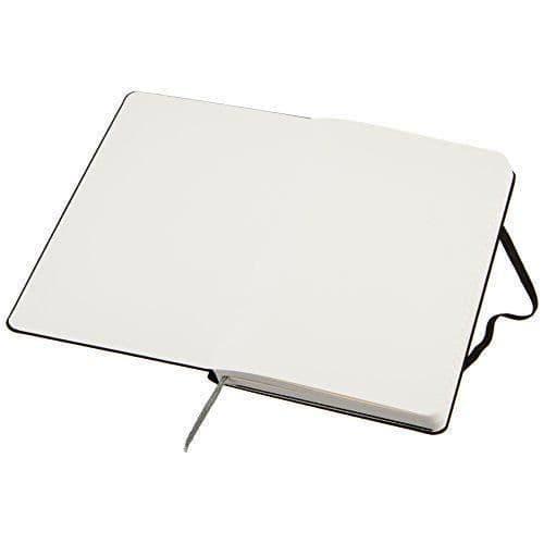 Notesbog - Basic - A6 - Sort - Professionel Notesbog - Elastikbundet Notesbog - 160 Linjerede Sider - Hardcover