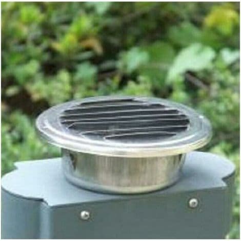 Rund Ventilationsrist i Rustfrit Stål, Rund Udsugningsrist til Opretholdelse af Luftcirkulation til Badeværelse, Kontor, Højloftet Rum (80/100/120 CM) 304 Rustfrit