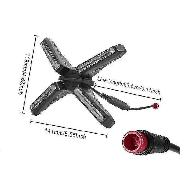 Scooter frontlykt for ZT3 Pro - 4W X-formet sterkt lys