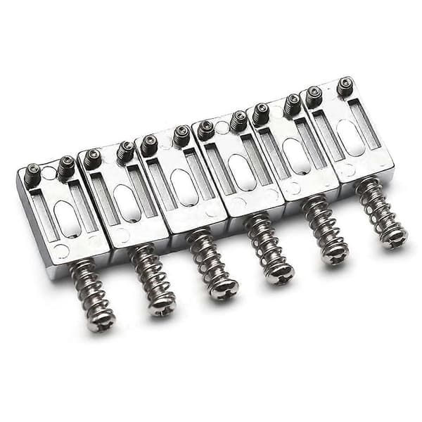 10,5 mm Gitarr Tremolo Bro Saddlar för Strat Tele Elektrisk Gitarr Tillbehör, Silver