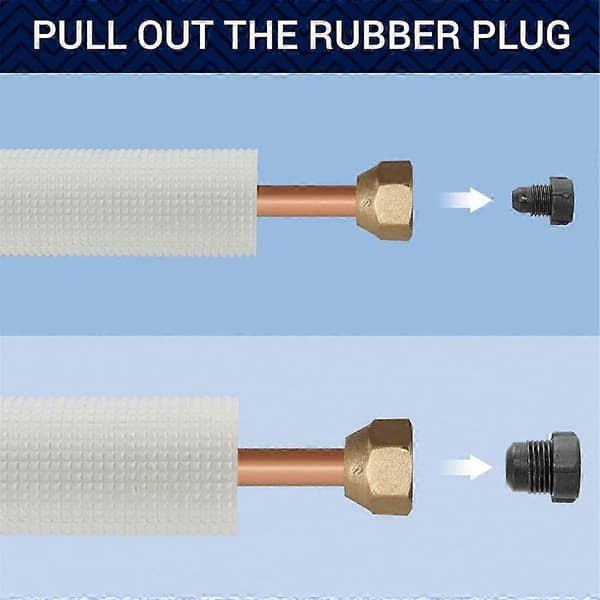 Mini Split Rörset, Kopparrör och Isolerad Spole med Koniska Muttrar för Luftkonditionering eller Värmepumpsystem