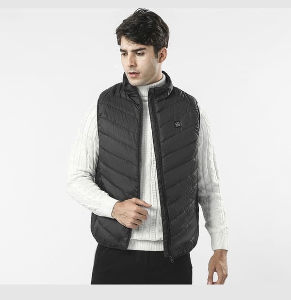 Varmevest 4 varmzoner Sort S
