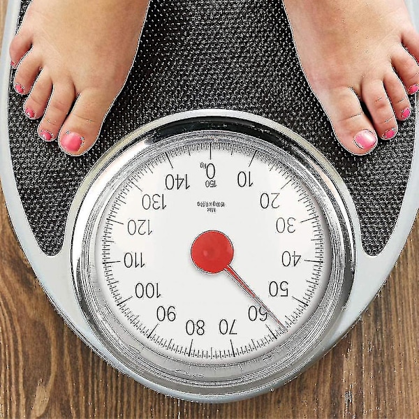 Läkarmodell Mekaniska Badrumsvågar Retro Vit + Svart Noggrann Vägning, Lättläst Analog Urtavla, Stabil Metallplattform, Väg Upp Till 150 Kg