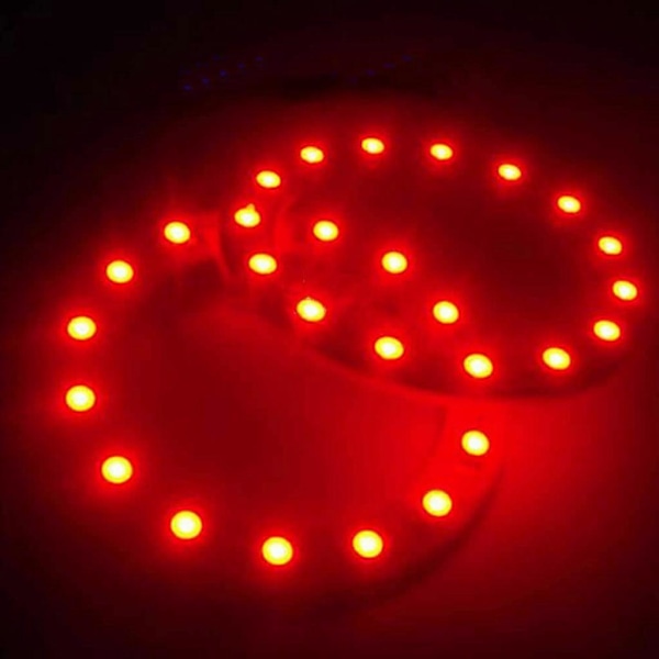 2 kpl 12V 60MM 15 LED 3528 siru SMD Auton Enkeli Silmät Kirkas Punainen Rengasvalo Uusi