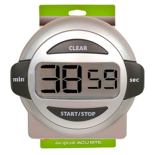 Acurite Digital Timer Op til 100 Minutter Bløde Trykknapper Holdbar Konstruktion