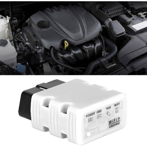 KONNWEI OBD2 KW902 ELM Bildiagnoseverktøy Wifi Kodeavleser for Telefon (Hvit)