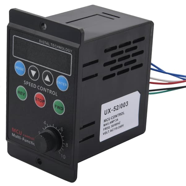 Ux-52 Digital Display Motorhastighetskontroller Motorregulator Mykstartverktøy 220V Ac 6W-400W