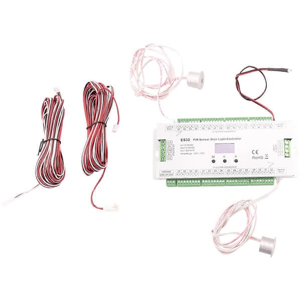 32CH ES32 PIR Sensor Trappelys Controller Human Body Infrarød Induktiv Switch Trappelys Kontrol
