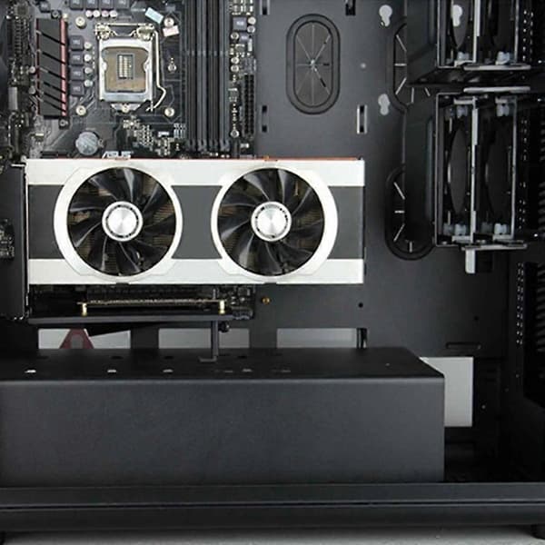 GPU Stand Billedkort Vertikal Holder med PCI Express Forlængerkabel Fast GPU PCI-E Indbygget Verti