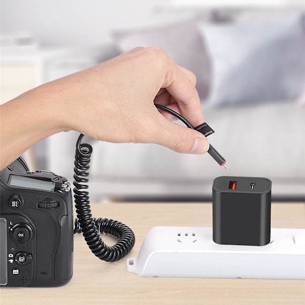 Strømadapterkabel USB-C DMW-BLK22 Dummy Batteri til S5 S5K S5C GH5 GH5S