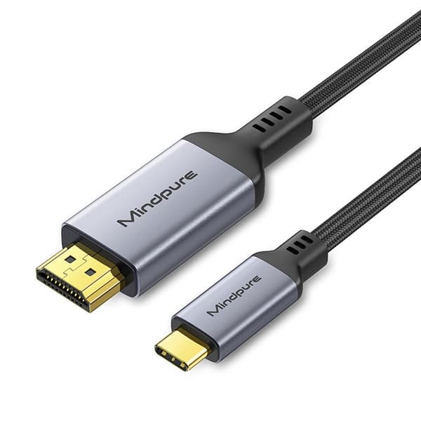 Type-C til HDMI-kabel 4K/60Hz - Tilslut din telefon eller computer til en større skærm 1,2m