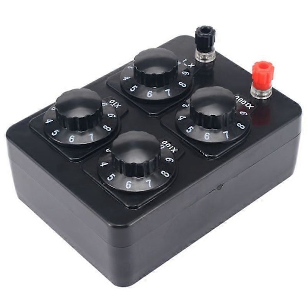 0-9999 Ohm Simpel Modstandsboks Præcision Variabel Dekade Modstand Undervisningsinstrument