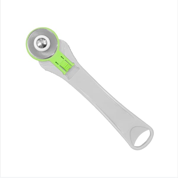 28 mm rullkniv med kolstålsblad för tygskärning, kompatibel med olika material grå