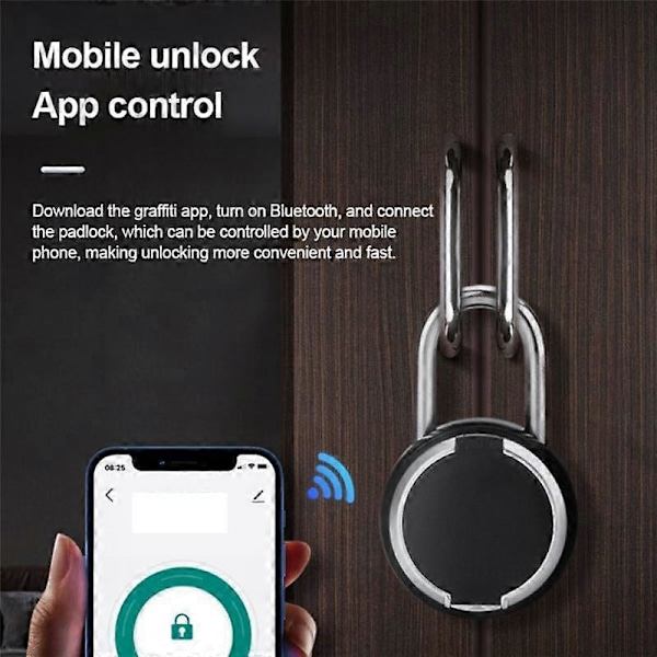 Tuya Smart Fingeravtrykk Slåse Utendørs Vanntett Bagasje Sovesal Skap Treningssenter APP Fjernkontroll Fingeravtrykk