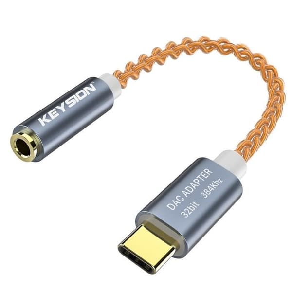 Telefontilbehør, HiFi DAC Hovedtelefonforstærker til Samsung S21 + S20 Plus Note 20, USB Type-C til Type-C, Mørkegrå