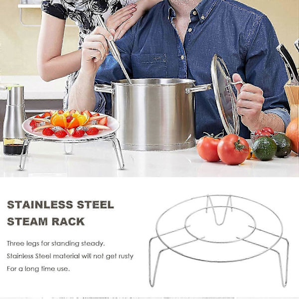 Amico Husholdnings Rustfrit Stål Kogegrej Dampstativ bs