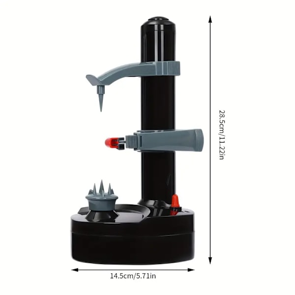 Elektrisk frukt- och grönsaksskalare - Skala enkelt grönsaker - Kompakt plastdesign