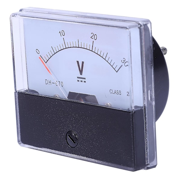 -670 Nøjagtighed DC 30V Analog Panel Meter Voltmeter